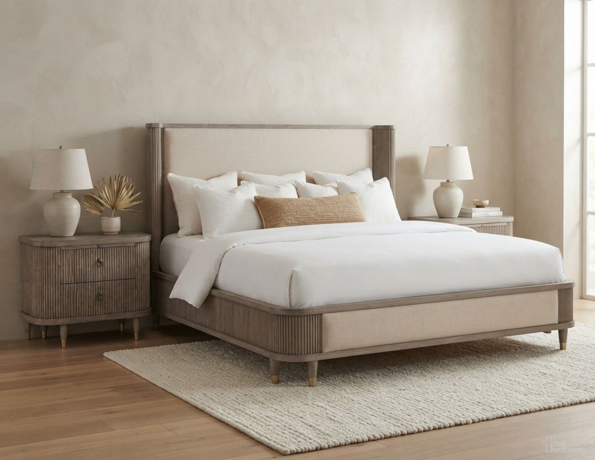Everett Bedroom Set In Biscotti and Cream
