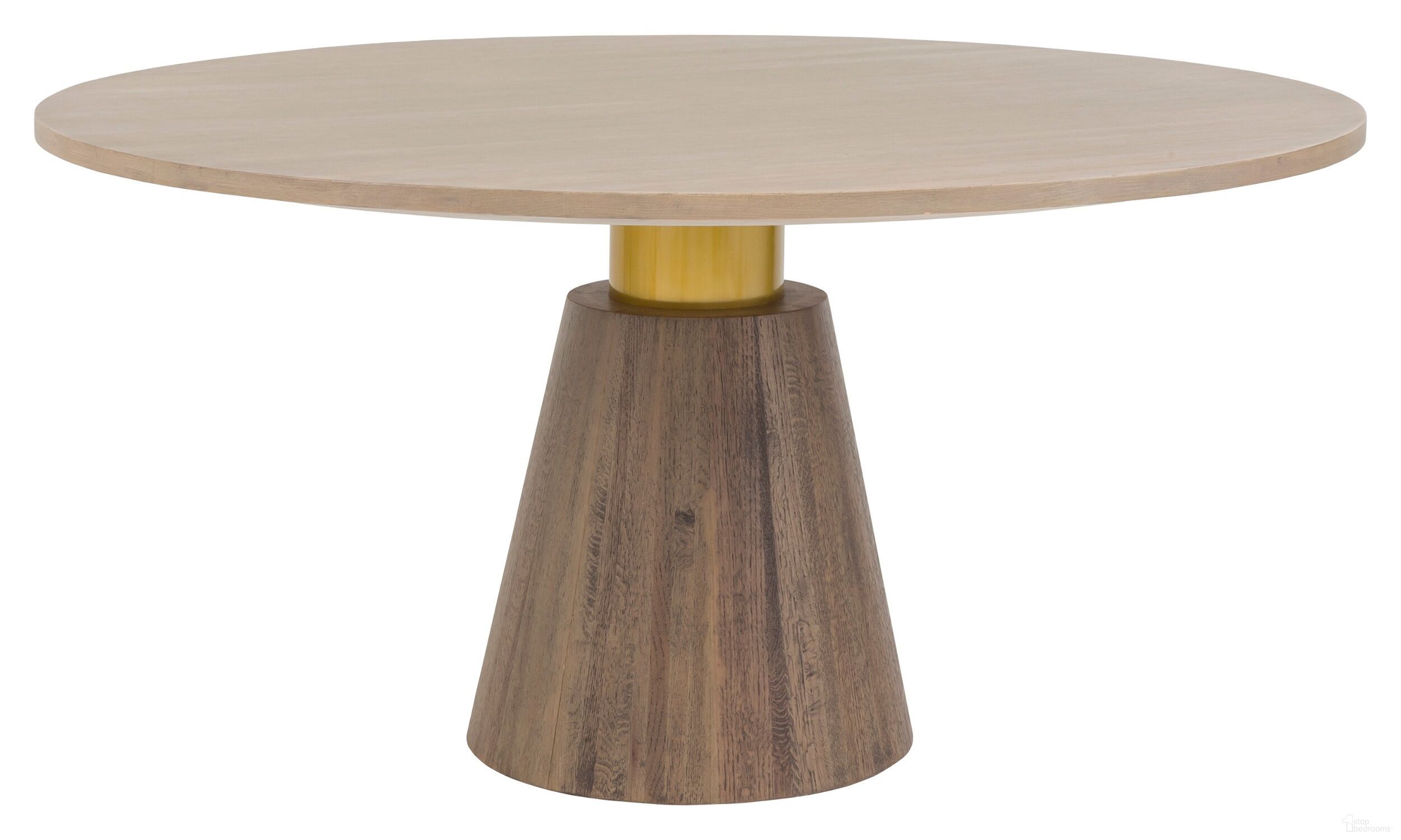 The appearance of Everett Dining Table In Biscotti designed by Fairfield Chair in the transitional interior design. This biscotti piece of furniture was selected by 1StopBedrooms from Everett Collection to add a touch of cosiness and style into your home. Sku: 8017-DT. Size: 60". Material: Oak.