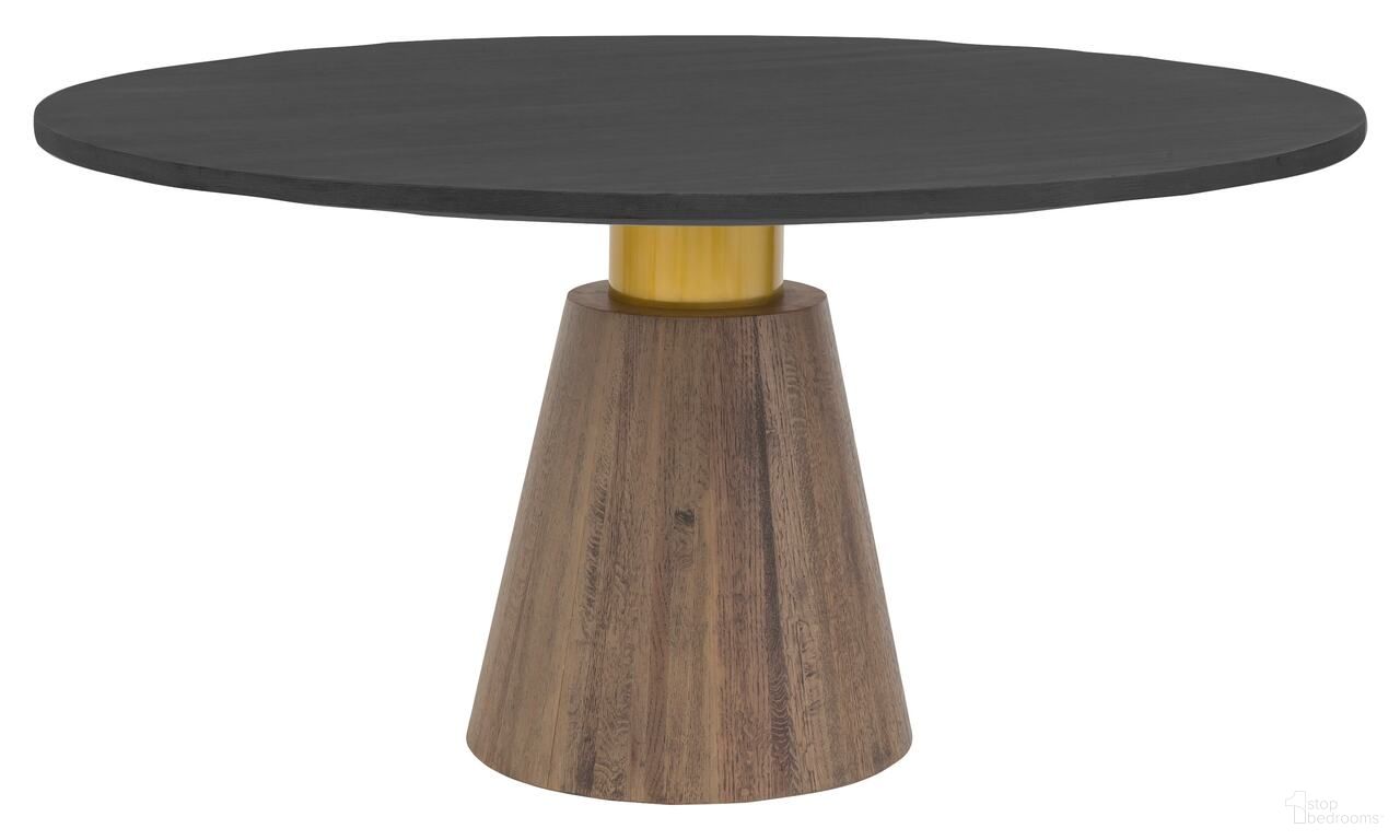 The appearance of Everett Dining Table In Charcoal and Biscotti designed by Fairfield Chair in the modern / contemporary interior design. This charcoal/biscotti piece of furniture  was selected by 1StopBedrooms from Everett Collection to add a touch of cosiness and style into your home. Sku: 8017-DT-C. Table Base Style: Pedestal. Table Top Shape: Round. Size: 60". Material: Oak.