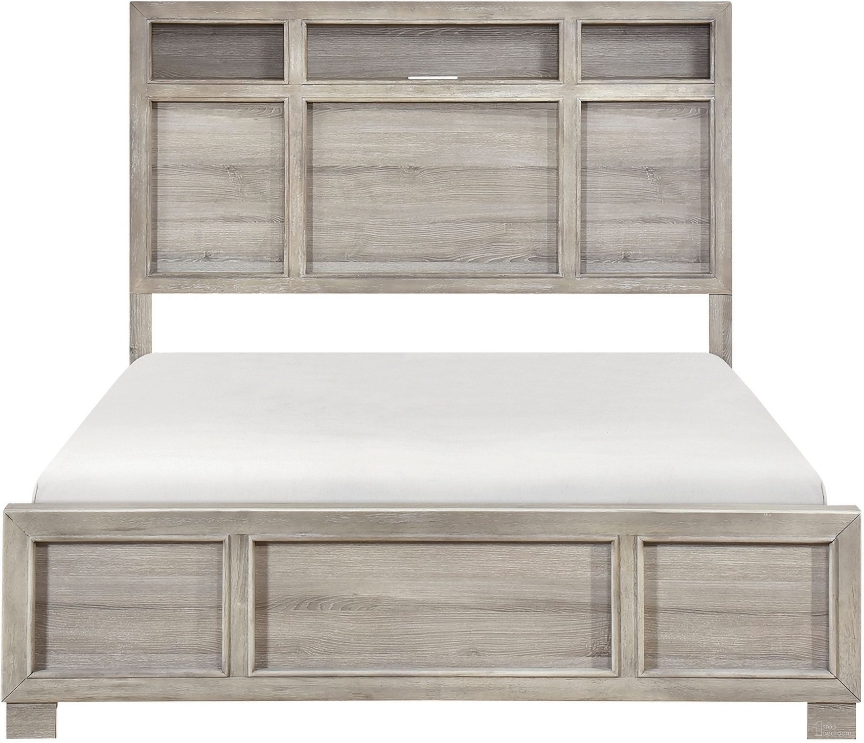 The appearance of Everett Queen Bed In Gray designed by Homelegance in the transitional interior design. This gray piece of furniture was selected by 1StopBedrooms from Everett Collection to add a touch of cosiness and style into your home. Sku: 2332-1;2332-3. Bed Type: Storage Bed. Bed Size: Queen. Material: Melamine.
