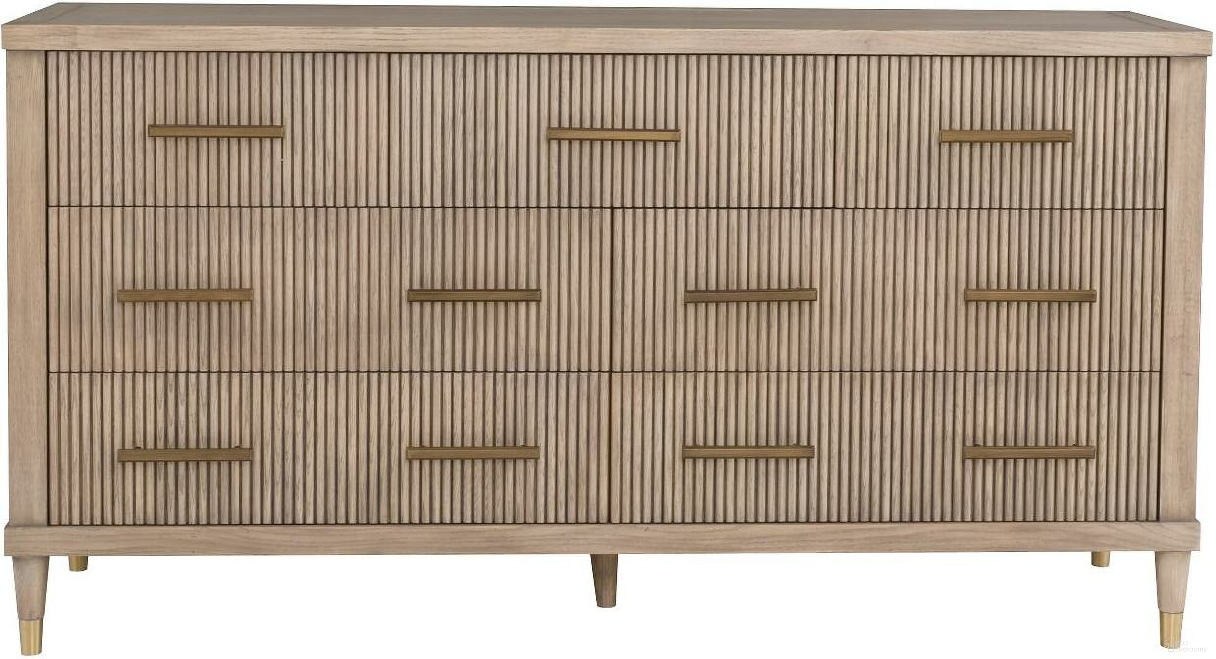 The appearance of Everett Seven Drawer Dresser In Biscotti designed by Fairfield Chair in the modern / contemporary interior design. This biscotti piece of furniture was selected by 1StopBedrooms from Everett Collection to add a touch of cosiness and style into your home. Sku: 8030-DC. Material: Solid Oak.