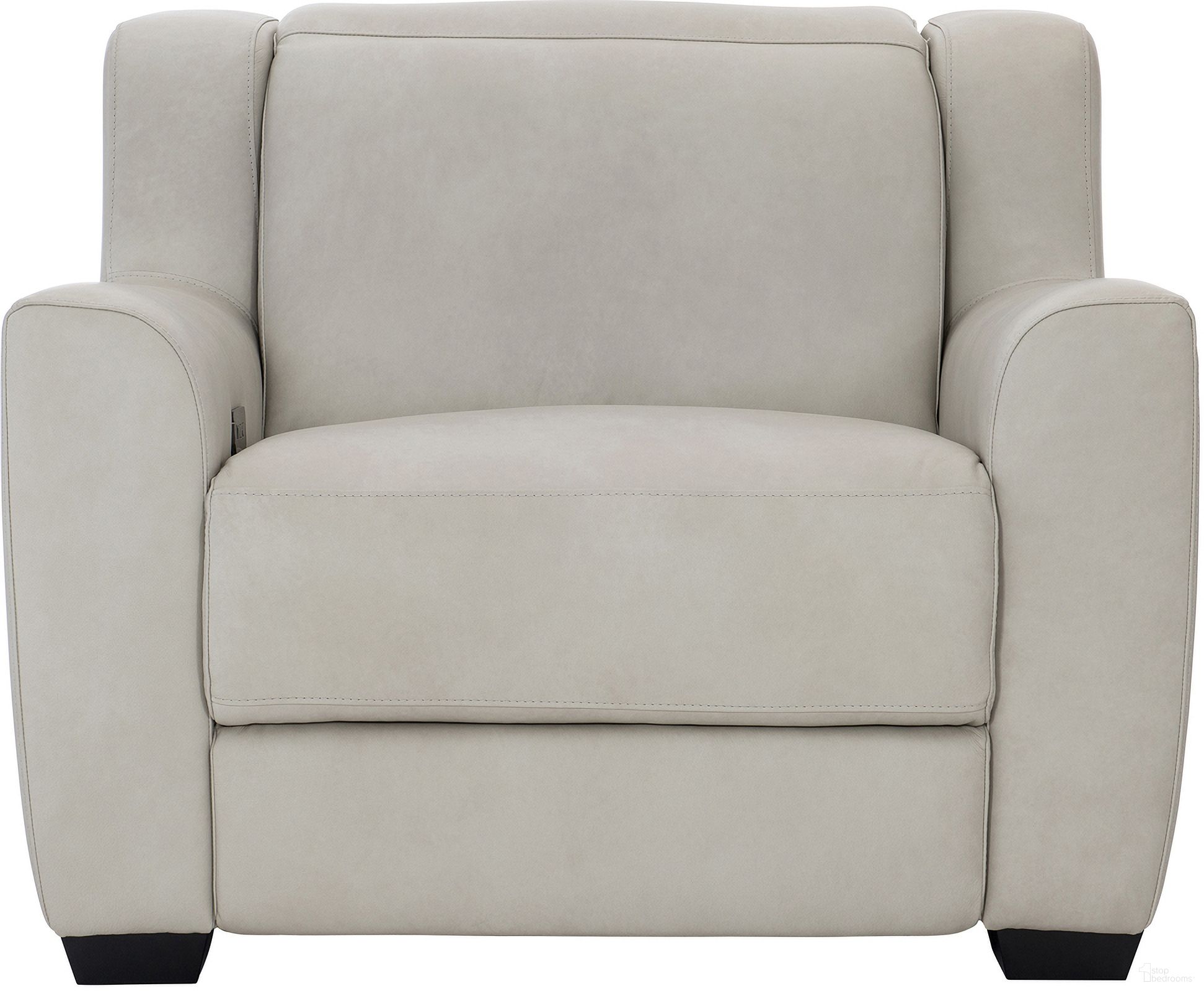 The appearance of Everette Leather Power Motion Chair designed by Bernhardt in the modern / contemporary interior design. This grey leather piece of furniture was selected by 1StopBedrooms from Everette Collection to add a touch of cosiness and style into your home. Sku: 2762RO. Material: Leather. Upholstery Material: Leather.