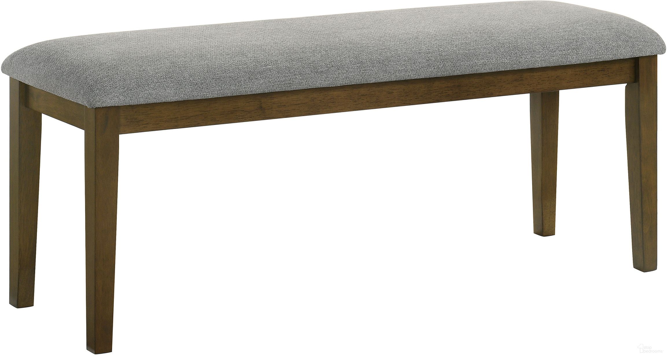 The appearance of Everly Bench In Brown designed by Crown Mark in the transitional interior design. This brown piece of furniture was selected by 1StopBedrooms from Everly Collection to add a touch of cosiness and style into your home. Sku: 2135-BENCH. Material: Wood.