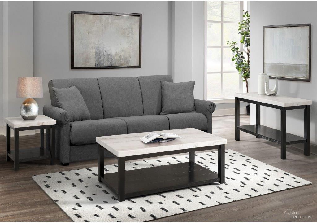 The appearance of Evie White Marble Rectangular Occasional Table Set designed by Picket House in the modern / contemporary interior design. This white and black piece of furniture  was selected by 1StopBedrooms from Evie Collection to add a touch of cosiness and style into your home. Sku: CML100CTE;CML100ETE. Material: Wood.