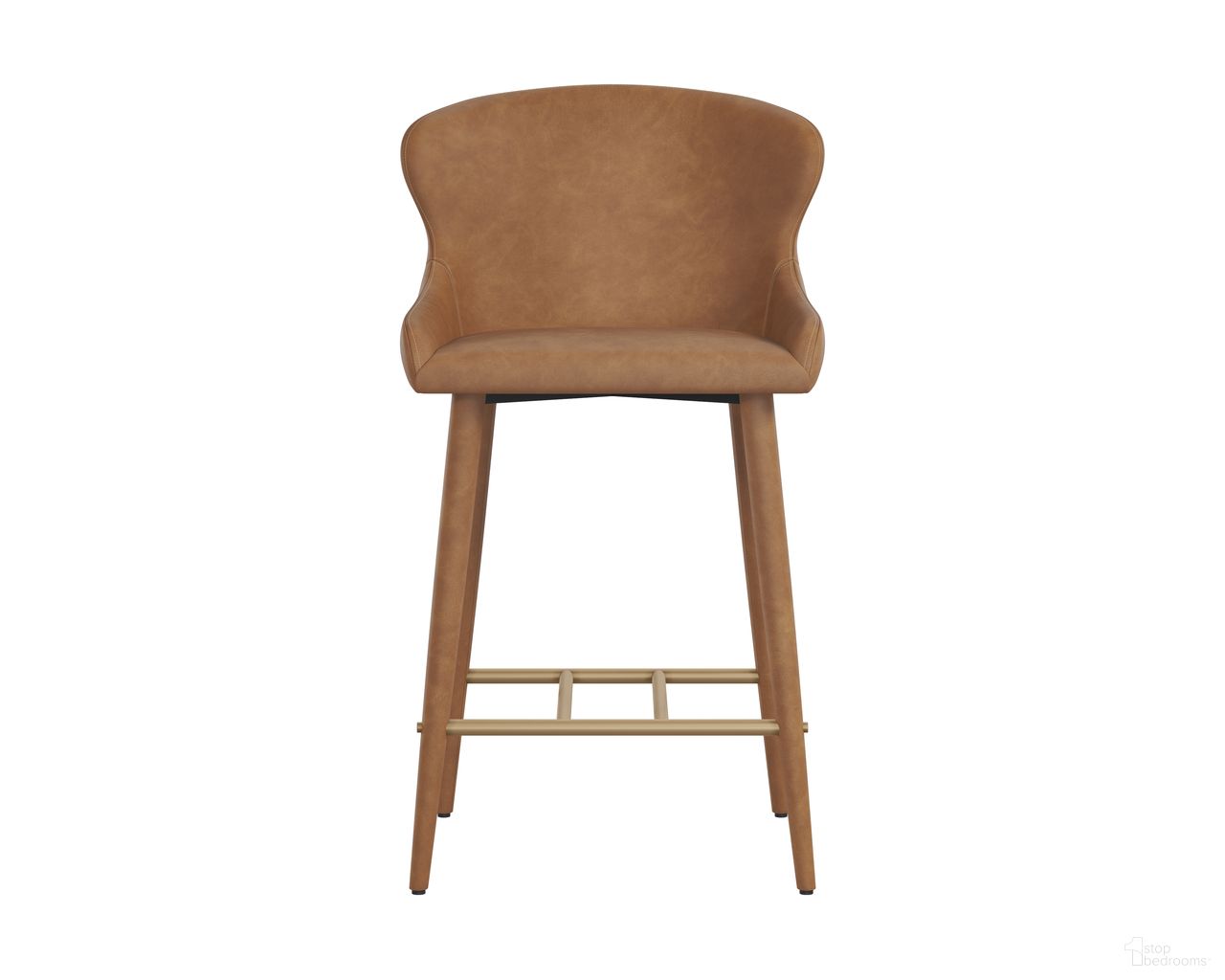 Evora Counter Stool In Milliken Cognac