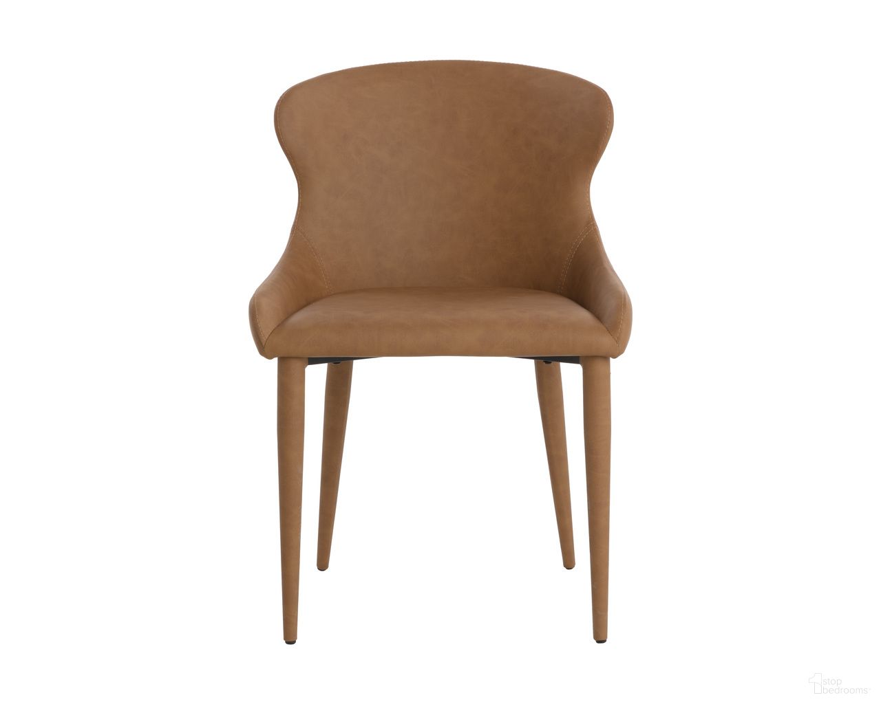 Evora Dining Chair Set of 2 In Milliken Cognac