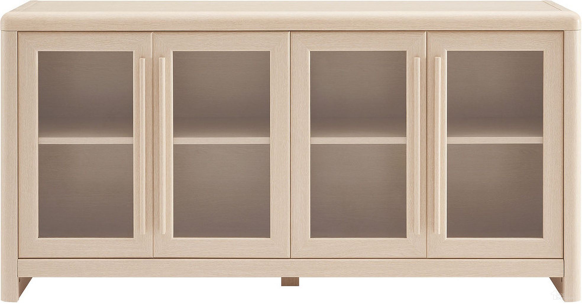 The appearance of Evren 4-Door Sideboard Storage Display Cabinet In Ash designed by Modway in the modern / contemporary interior design. This ash piece of furniture was selected by 1StopBedrooms from Evren Collection to add a touch of cosiness and style into your home. Sku: EEI-7287-ASH. Material: Laminate.