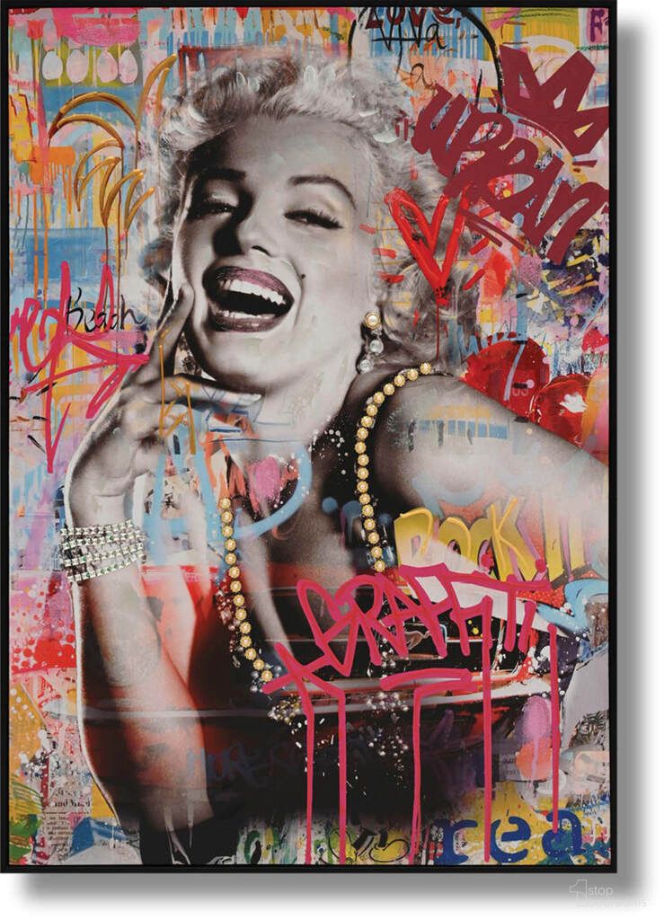 Expressive Marilyn Urban Muse Canvas Wall Art In Multi