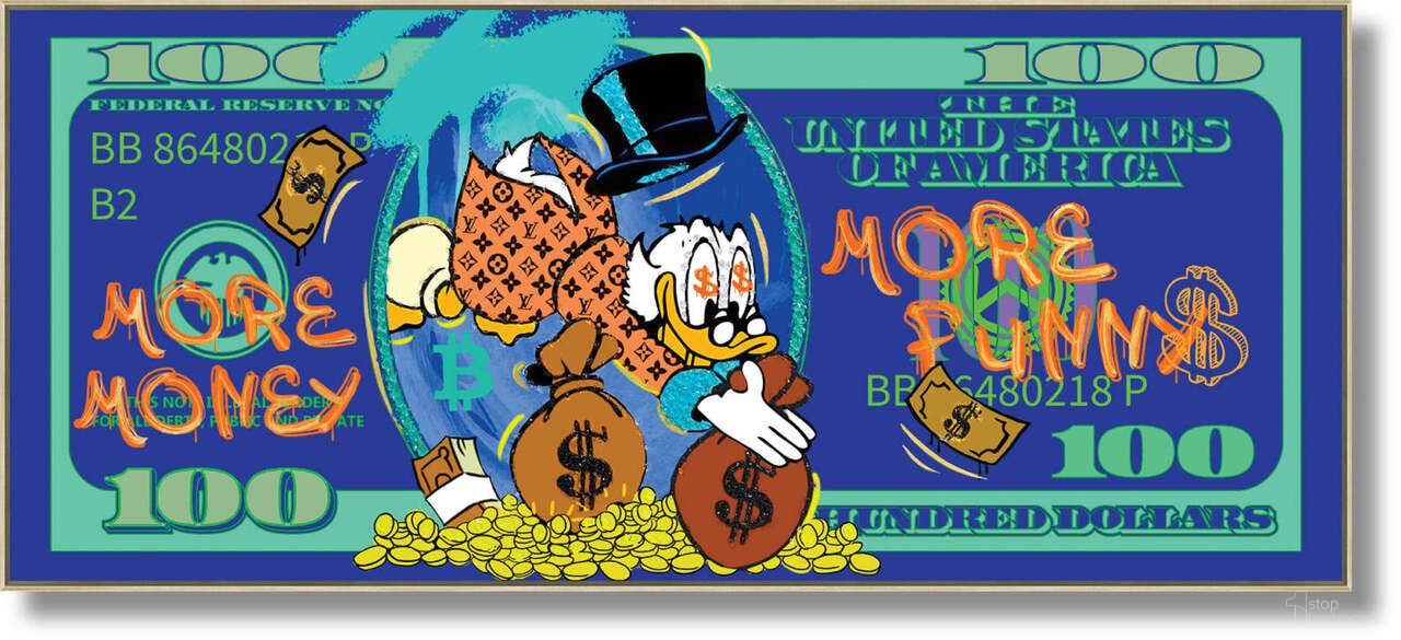 Expressive More Money More Fun Art Print Wall Art In Multi