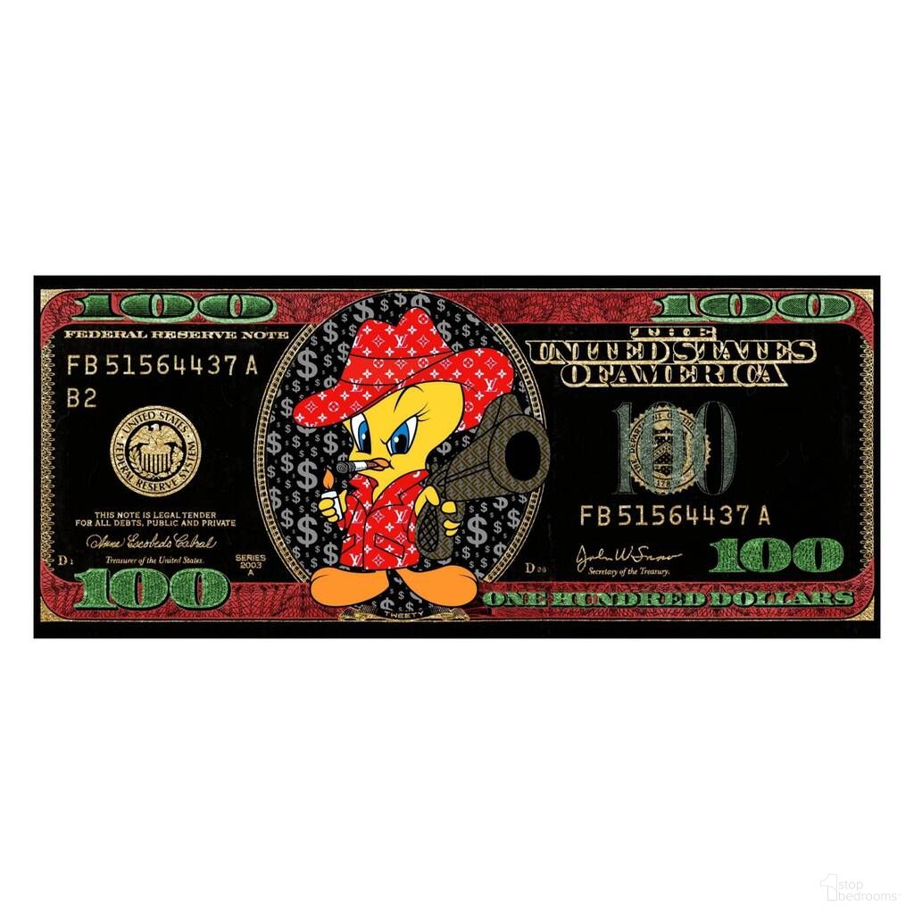 Expressive Playful Cartoon and Currency Canvas Art Canvas Wall Art In Multi