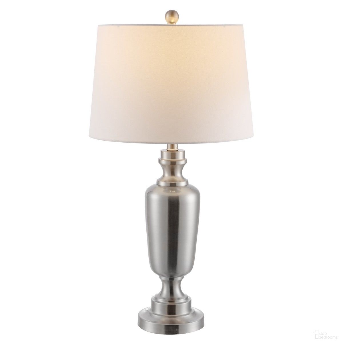 Ezra Iron Table Lamp in Nickel