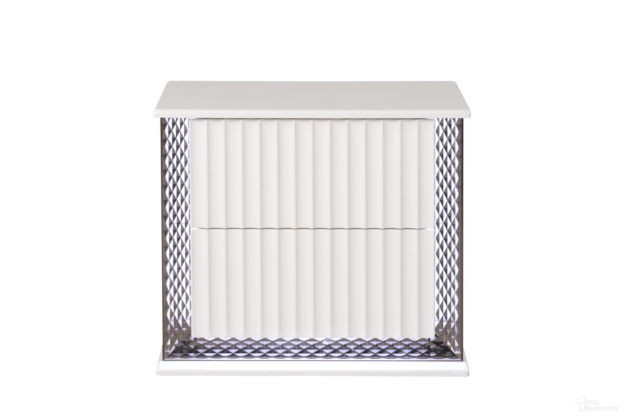 Fabio Nightstand In White