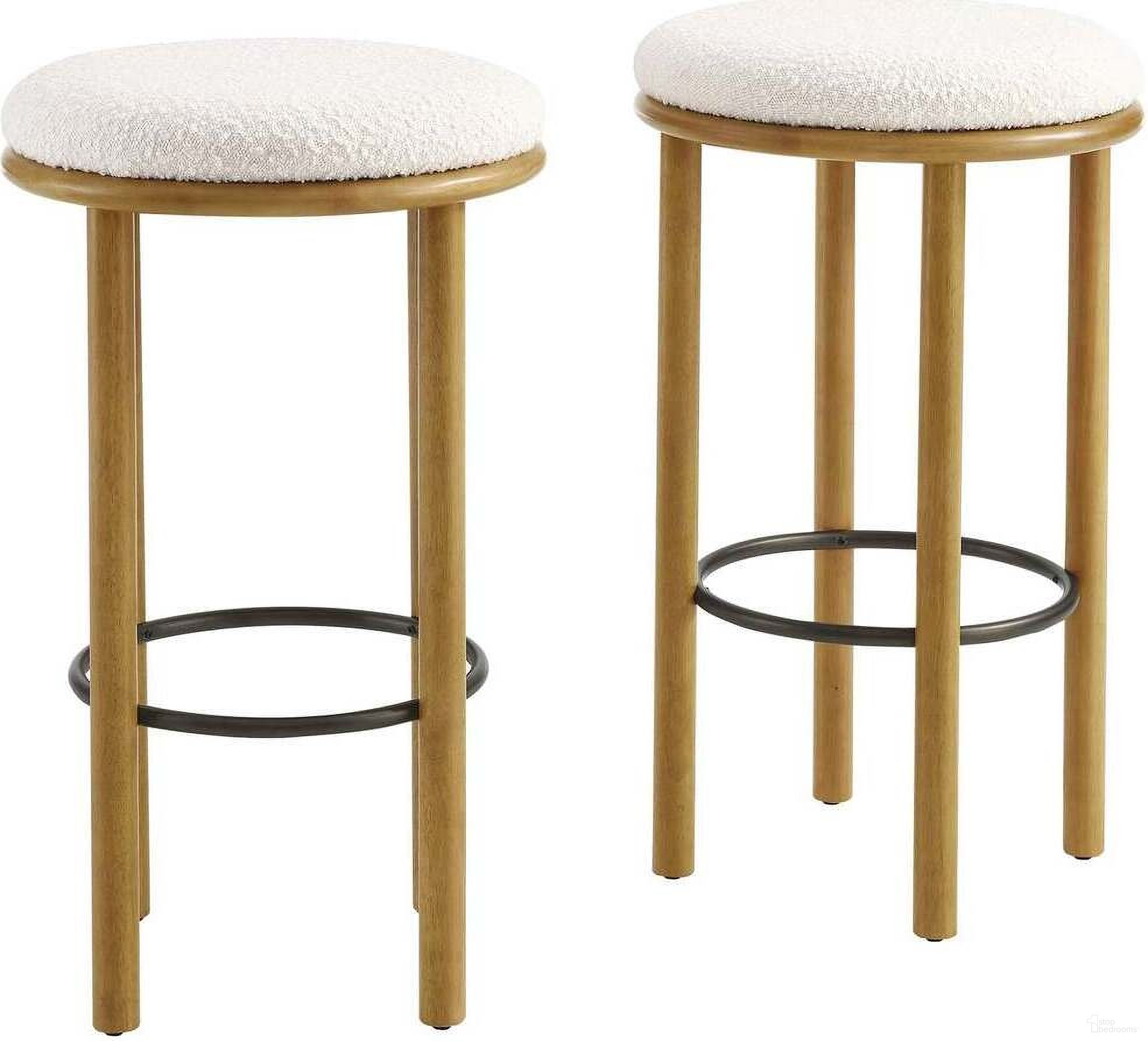 The appearance of Fable Boucle Fabric Bar Stool Set of 2 In Oak and Ivory designed by Modway in the modern / contemporary interior design. This ivory piece of furniture was selected by 1StopBedrooms from Fable Collection to add a touch of cosiness and style into your home. Sku: EEI-6819-OAK-IVO. Material: Wood.