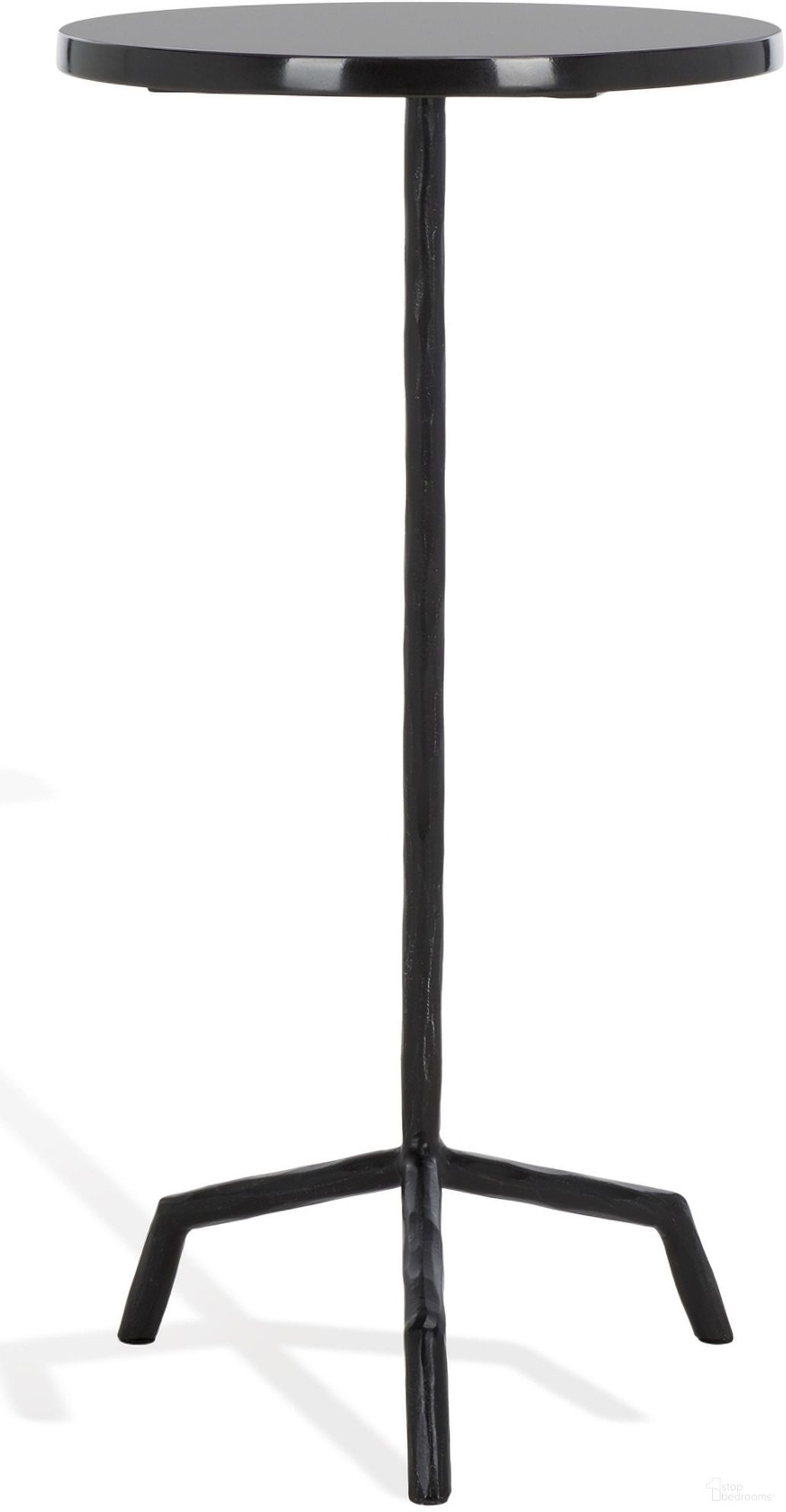 The appearance of Fabrianna Marble Top Drink Table In Black designed by Safavieh Couture in the modern / contemporary interior design. This black piece of furniture  was selected by 1StopBedrooms from Fabrianna Collection to add a touch of cosiness and style into your home. Sku: SFV9533A. Material: Iron.