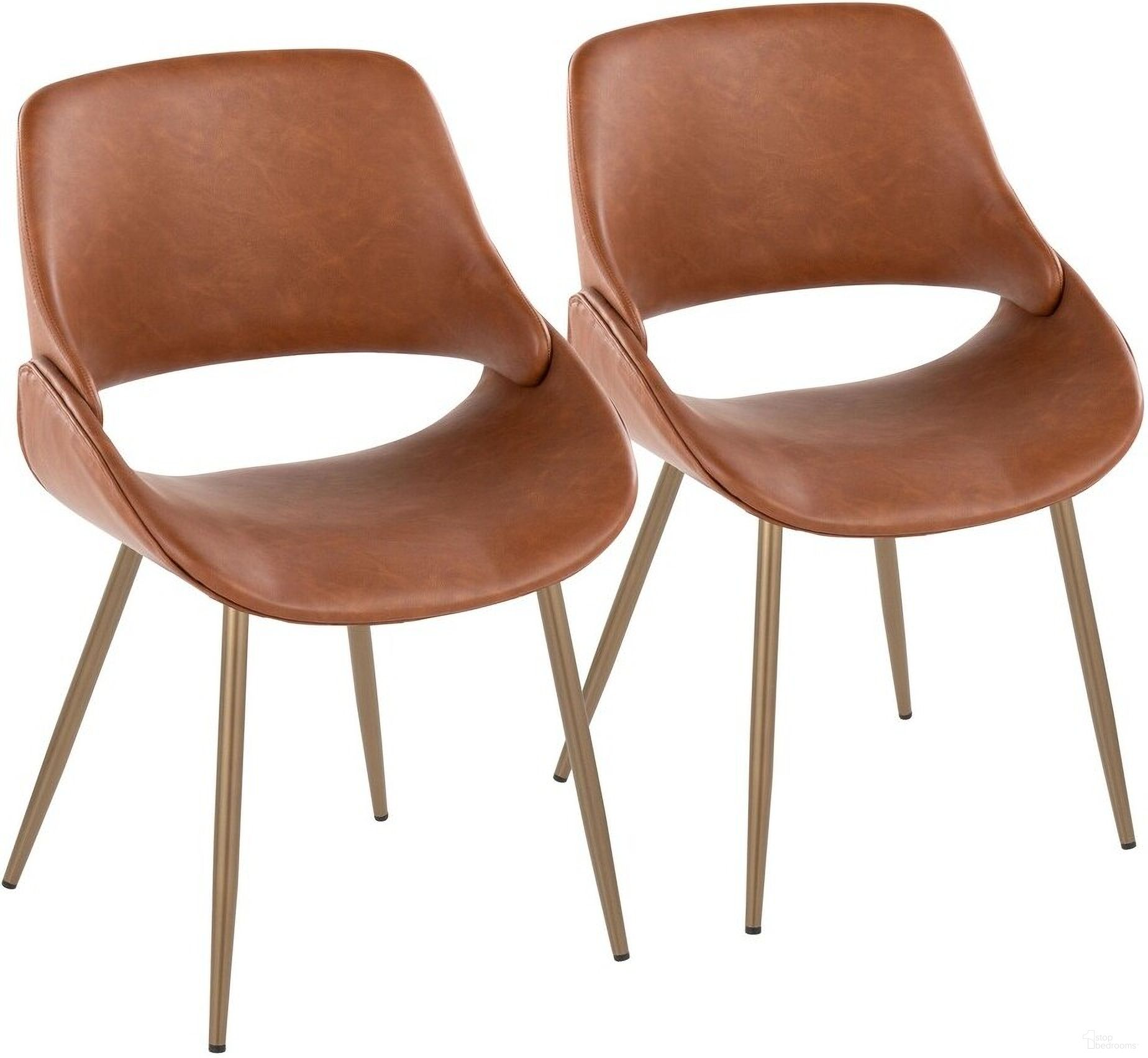 The appearance of Fabrico Chair Set of 2 In Brown/Copper designed by Lumisource in the modern / contemporary interior design. This camel piece of furniture was selected by 1StopBedrooms from Fabrizzi Collection to add a touch of cosiness and style into your home. Sku: CH-FABRICOPU-HLC2 ANCUCAM2. Material: Wood. Chair Type: Side Chair.