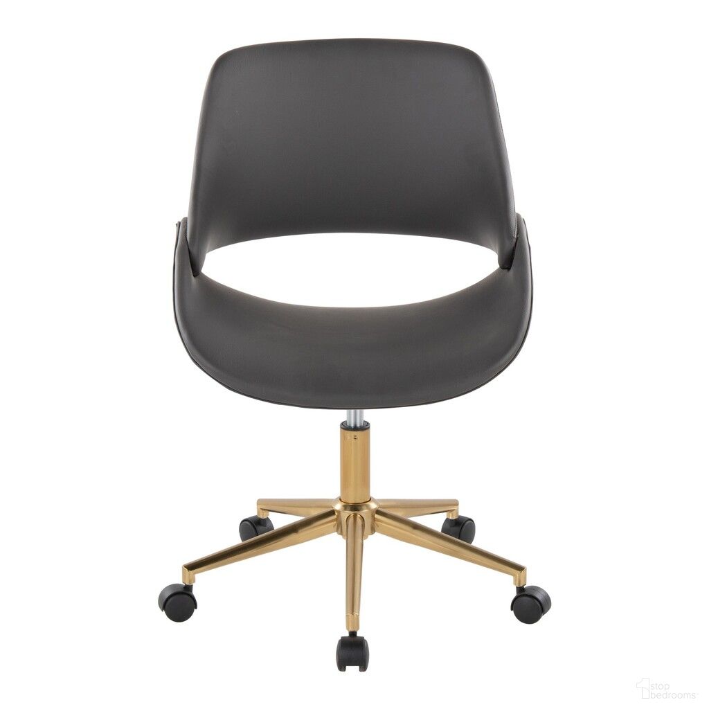 The appearance of Fabrico Office Chair In Grey and Gold designed by Lumisource in the modern / contemporary interior design. This grey and gold piece of furniture was selected by 1StopBedrooms from Fabrizzi Collection to add a touch of cosiness and style into your home. Sku: OC-FBCOPU1 AUGY1. Material: Foam.