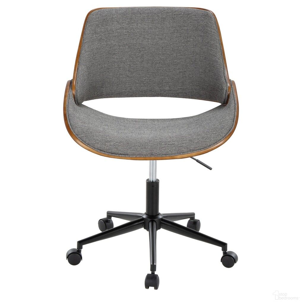 The appearance of Fabrizzi Office Chair In Walnut and Grey designed by Lumisource in the modern / contemporary interior design. This walnut and grey piece of furniture was selected by 1StopBedrooms from Fabrizzi Collection to add a touch of cosiness and style into your home. Sku: OC-FBZZFB1 BKWLGY1. Material: Foam.