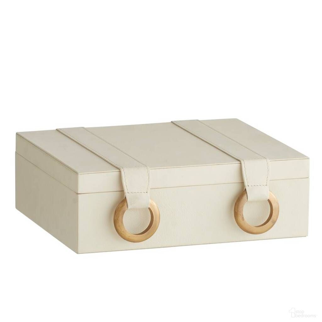 The appearance of Facci Box In Ivory designed by Arteriors in the interior design. This ivory piece of furniture was selected by 1StopBedrooms from Facci Collection to add a touch of cosiness and style into your home. Sku: ARI21. Material: Leather.