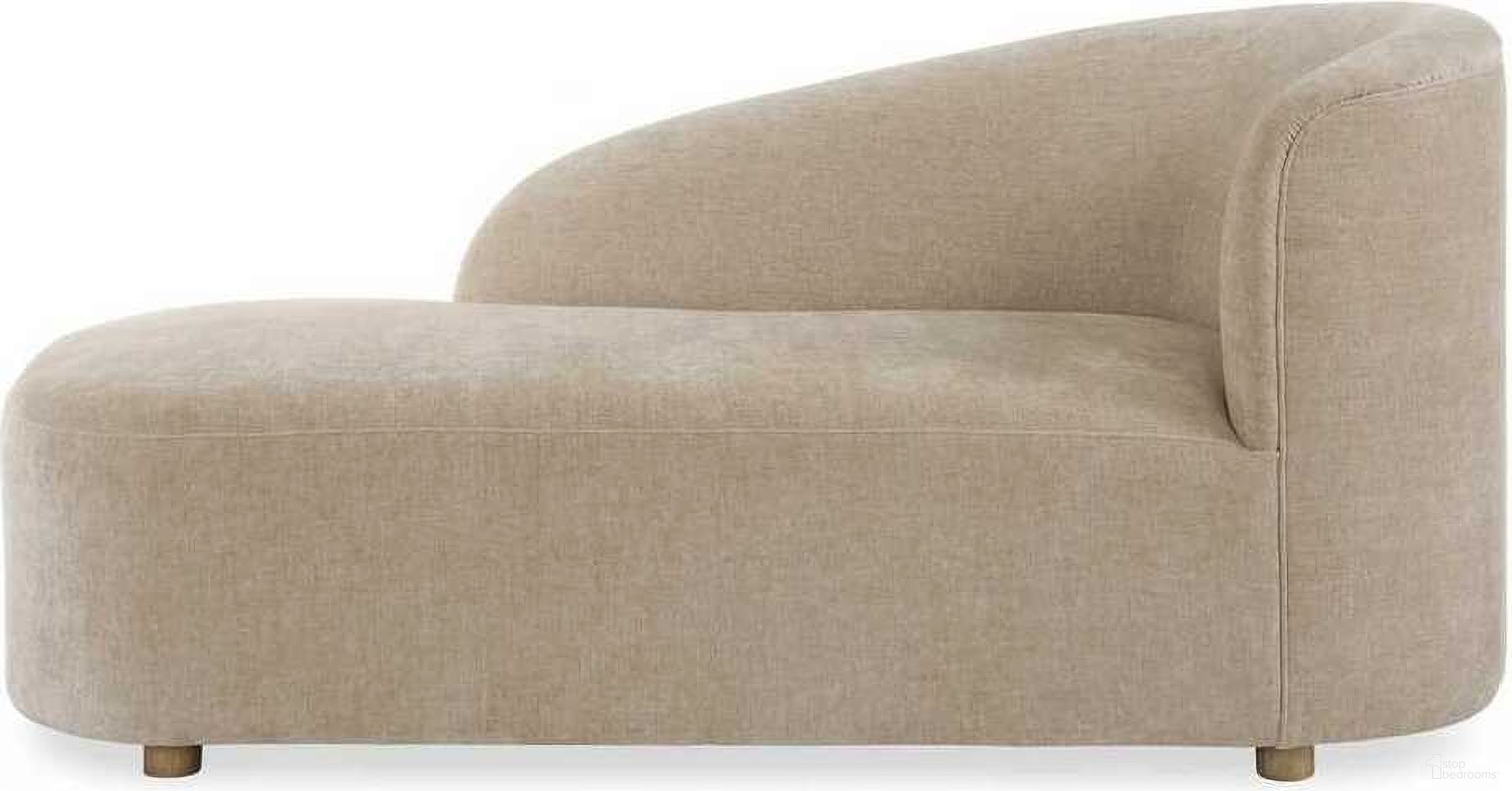 Fae Arm Chaise Lounge In Brown