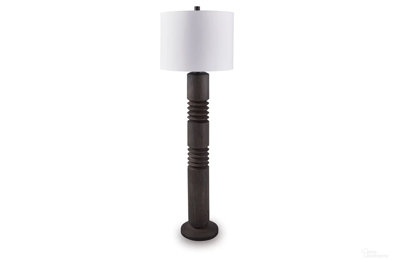 The appearance of Fainwell Floor Lamp In Distressed Black designed by Signature Design by Ashley in the modern / contemporary interior design. This distressed black piece of furniture  was selected by 1StopBedrooms from Fainwell Collection to add a touch of cosiness and style into your home. Sku: L235861.