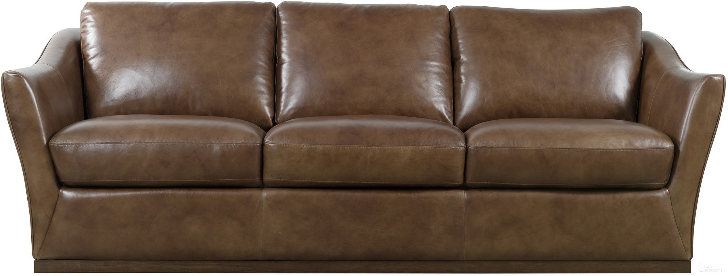 The appearance of Fairfax Stationary Sofa In Dark Brown designed by Hooker in the transitional interior design. This dark brown piece of furniture  was selected by 1StopBedrooms from Fairfax Collection to add a touch of cosiness and style into your home. Sku: SS225-03-086. Material: Leather.