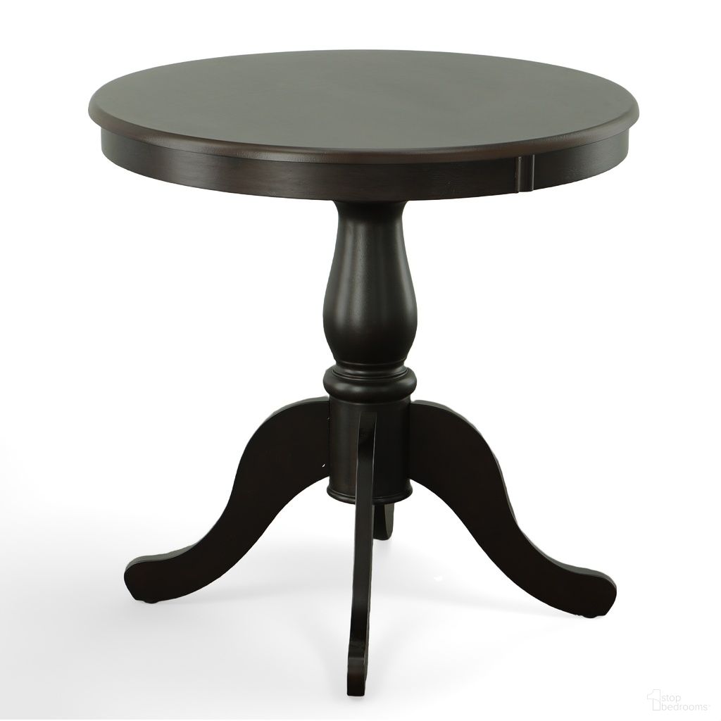 Fairview 30 Inch Round Pedestal Dining Table In Espresso