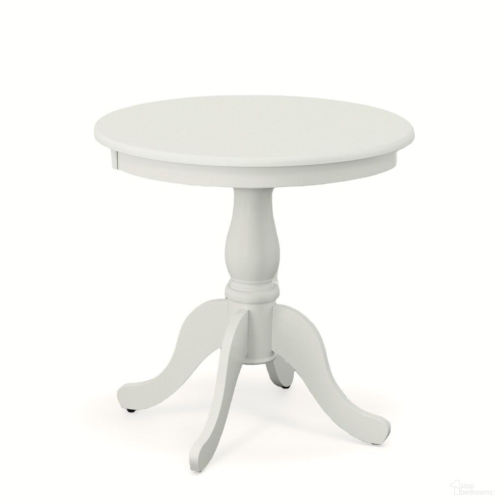 The appearance of Fairview 30 Inch Round Pedestal Dining Table In White designed by Carolina Living in the traditional interior design. This white piece of furniture  was selected by 1StopBedrooms from Fairview Collection to add a touch of cosiness and style into your home. Sku: 3030T-PW. Table Base Style: Pedestal. Table Top Shape: Round. Material: MDF. Size: 30".