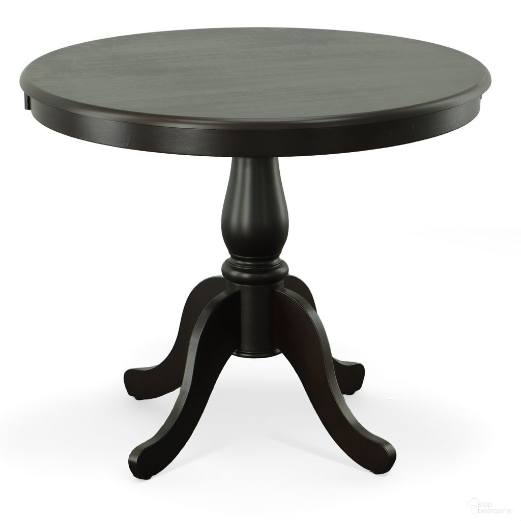 The appearance of Fairview 36 Inch Round Pedestal Dining Table In Espresso designed by Carolina Living in the traditional interior design. This espresso piece of furniture  was selected by 1StopBedrooms from Fairview Collection to add a touch of cosiness and style into your home. Sku: 3036T-ESP. Table Base Style: Pedestal. Table Top Shape: Round. Material: MDF. Size: 36".