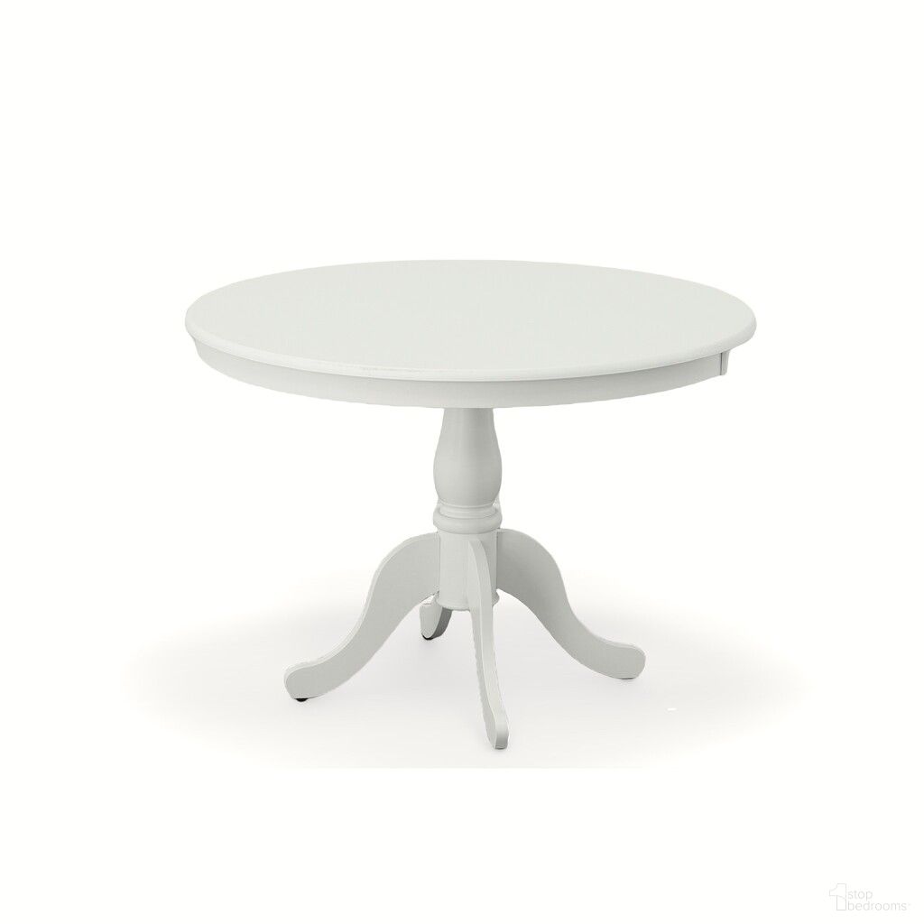 The appearance of Fairview 42 Inch Round Pedestal Dining Table In White designed by Carolina Living in the traditional interior design. This white piece of furniture  was selected by 1StopBedrooms from Fairview Collection to add a touch of cosiness and style into your home. Sku: 3042T-PW. Table Base Style: Pedestal. Table Top Shape: Round. Material: MDF. Size: 42".