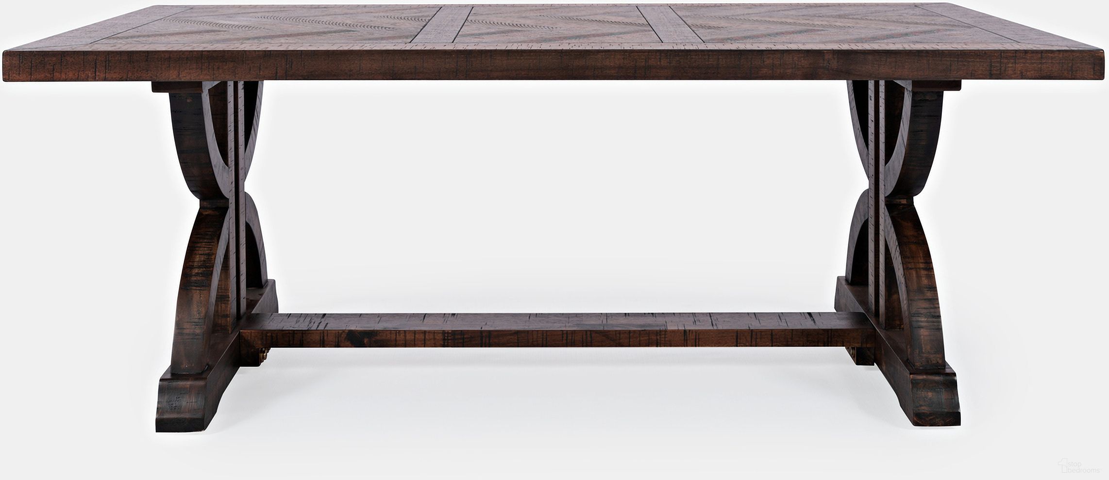 The appearance of Fairview Herringbone Coffee Table In Oak designed by Jofran in the country / farmhouse interior design. This oak piece of furniture  was selected by 1StopBedrooms from Fairview Collection to add a touch of cosiness and style into your home. Sku: 1932-1. Material: Acacia.