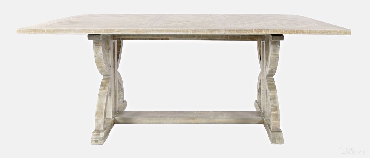 The appearance of Fairview Herringbone Counter Height 78 Inch Dining Table In Ash designed by Jofran in the modern / contemporary interior design. This ash piece of furniture  was selected by 1StopBedrooms from Fairview Collection to add a touch of cosiness and style into your home. Sku: 1933-78BCH;1933-78T. Table Base Style: Trestle. Table Top Shape: Rectangular. Size: 42" x 78". Material: Acacia.