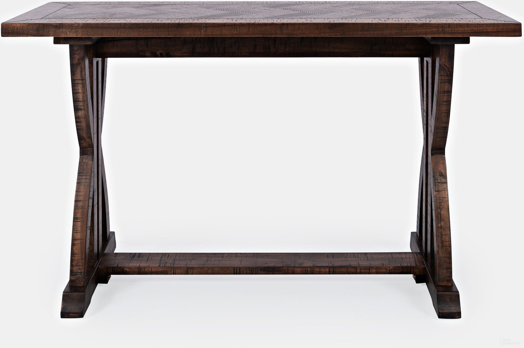 The appearance of Fairview Herringbone Sofa Table In Oak designed by Jofran in the country / farmhouse interior design. This oak piece of furniture was selected by 1StopBedrooms from Fairview Collection to add a touch of cosiness and style into your home. Sku: 1932-4. Material: Acacia.