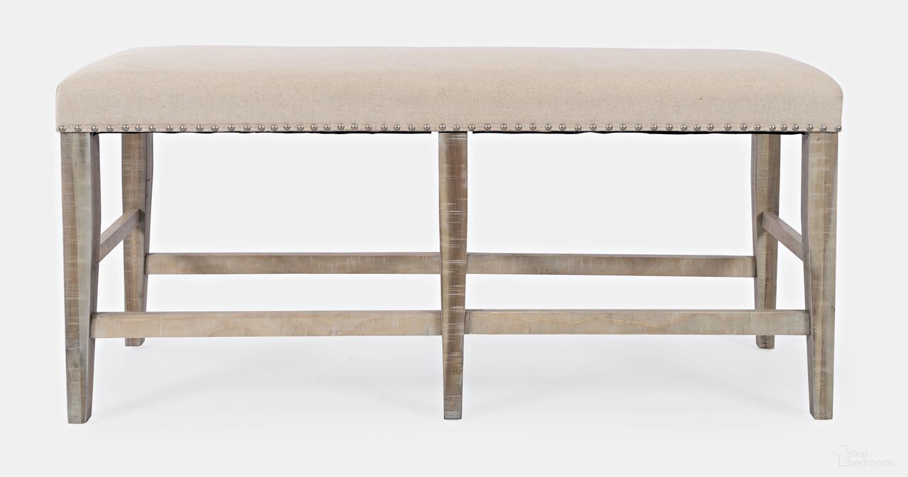 The appearance of Fairview 52 Inch Backless Upholstered Counter Height Bench In Ash designed by Jofran in the transitional interior design. This ash piece of furniture was selected by 1StopBedrooms from Fairview Collection to add a touch of cosiness and style into your home. Sku: 1933-BS52KD. Material: Acacia.