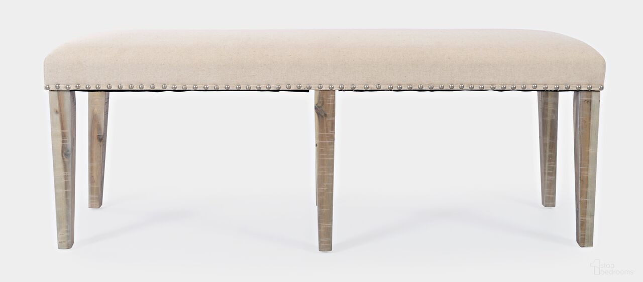 The appearance of Fairview 52 Inch Backless Upholstered Dining Bench In Ash designed by Jofran in the transitional interior design. This ash piece of furniture was selected by 1StopBedrooms from Fairview Collection to add a touch of cosiness and style into your home. Sku: 1933-52KD. Material: Acacia.
