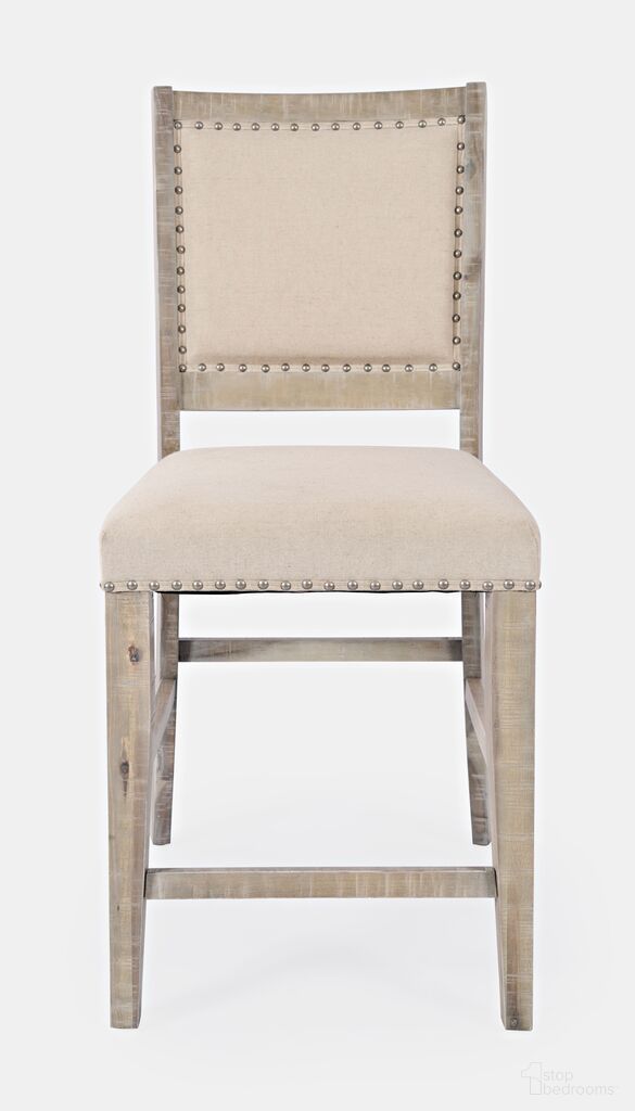 The appearance of Fairview Upholstered Counter Stool Set of 2 In Ash designed by Jofran in the transitional interior design. This ash piece of furniture  was selected by 1StopBedrooms from Fairview Collection to add a touch of cosiness and style into your home. Sku: 1933-BS420KD. Material: Acacia.