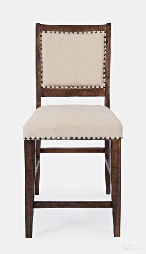 The appearance of Fairview Upholstered Counter Stool Set of 2 In Oak designed by Jofran in the transitional interior design. This oak piece of furniture was selected by 1StopBedrooms from Fairview Collection to add a touch of cosiness and style into your home. Sku: 1931-BS420KD. Material: Acacia.