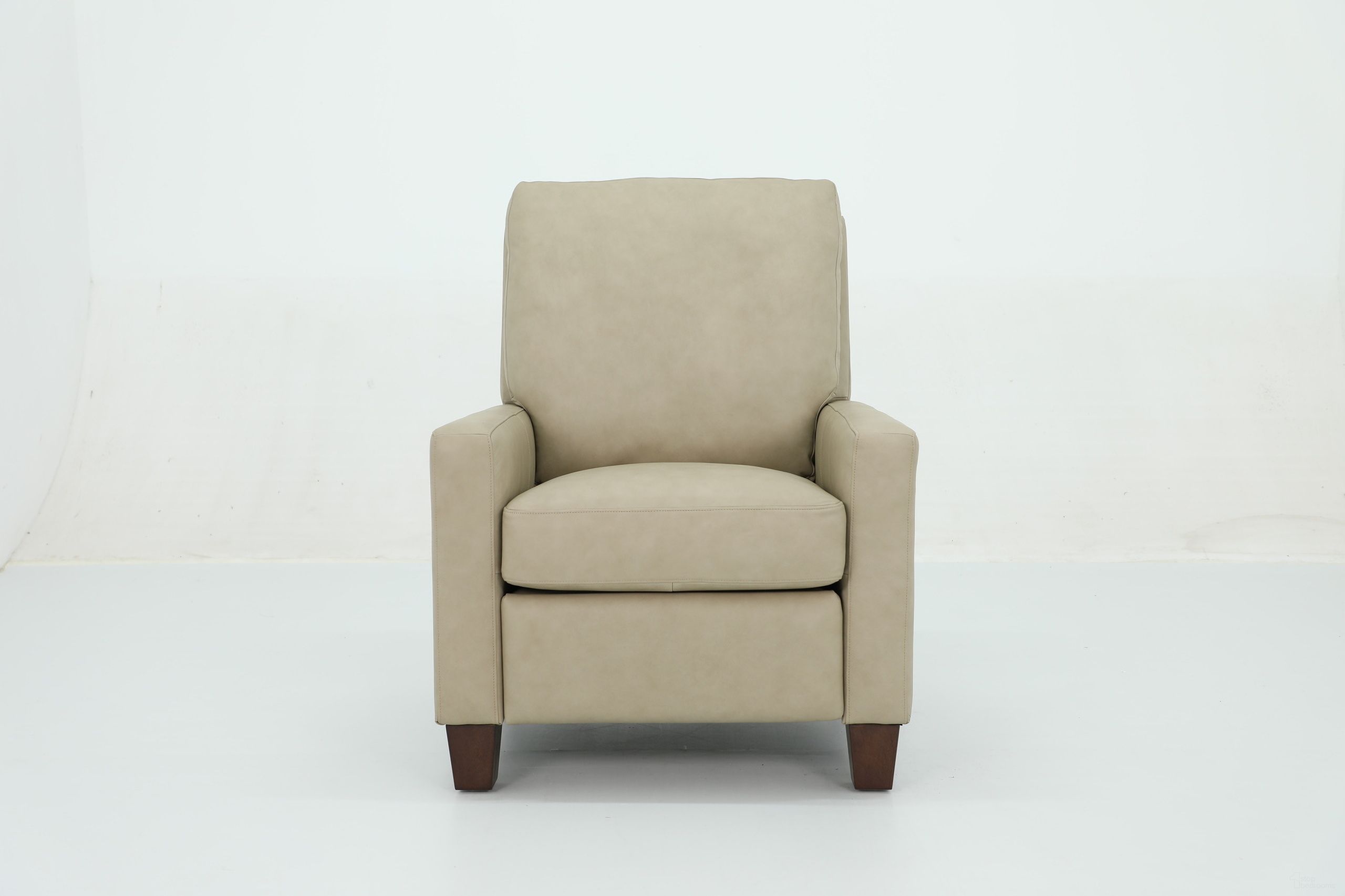 The appearance of Fairview Push Thru The Arms Recliner In Stone designed by BarcaLounger in the traditional interior design. This stone piece of furniture was selected by 1StopBedrooms from Fairview Collection to add a touch of cosiness and style into your home. Sku: 71540530981. Material: Leather.