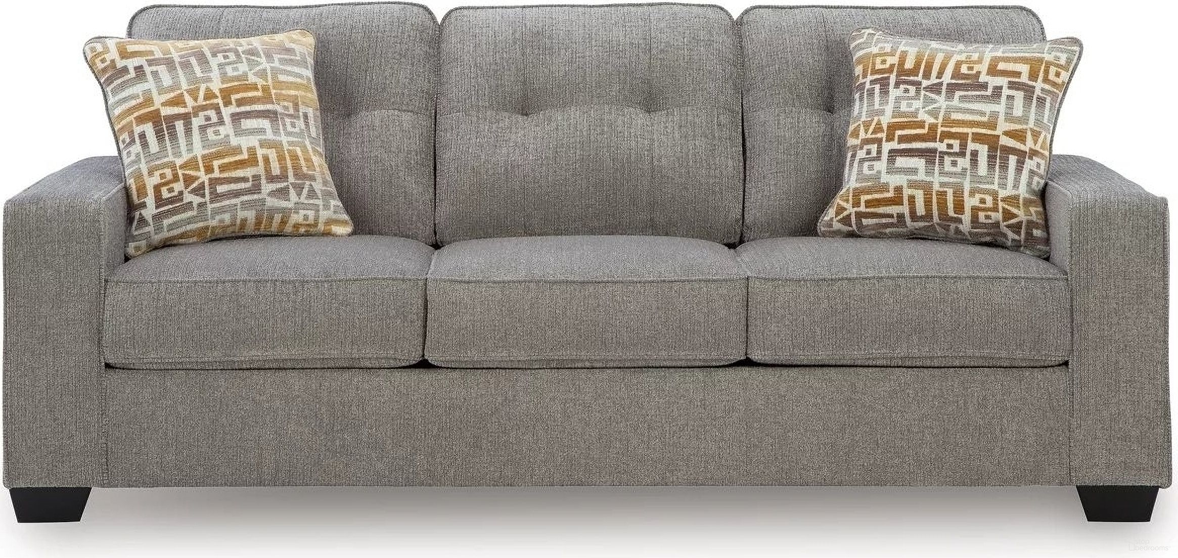 The appearance of Fanciful Sofa In Iron designed by Signature Design by Ashley in the modern / contemporary interior design. This iron piece of furniture was selected by 1StopBedrooms from Fanciful Collection to add a touch of cosiness and style into your home. Sku: NC2920438. Material: Polyester.