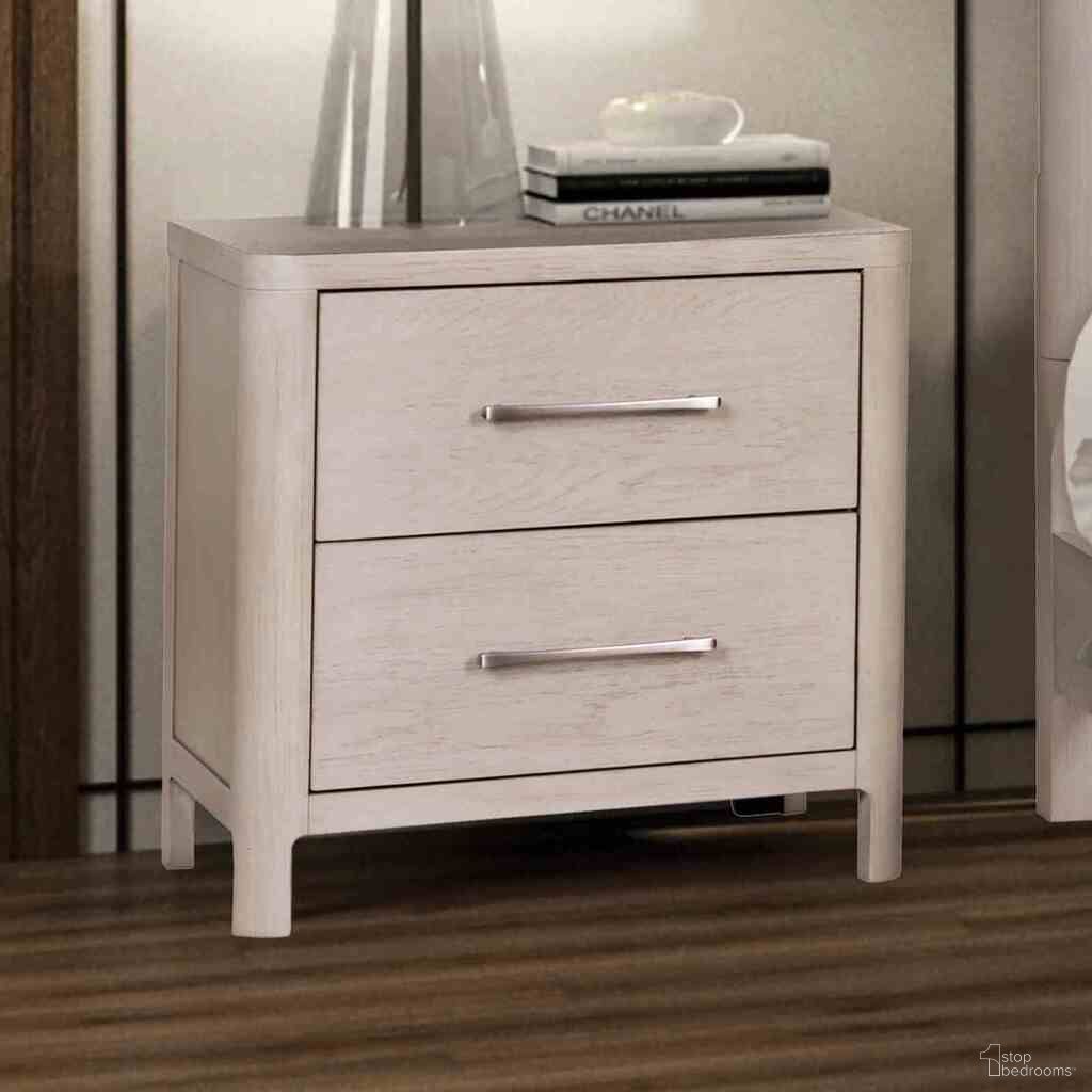 The appearance of Fareham Nightstand with USB A-C In Oak designed by Furniture of America in the modern / contemporary interior design. This oak piece of furniture  was selected by 1StopBedrooms from Fareham Collection to add a touch of cosiness and style into your home. Sku: FM79013AK-N. Material: Solid Rubberwood.