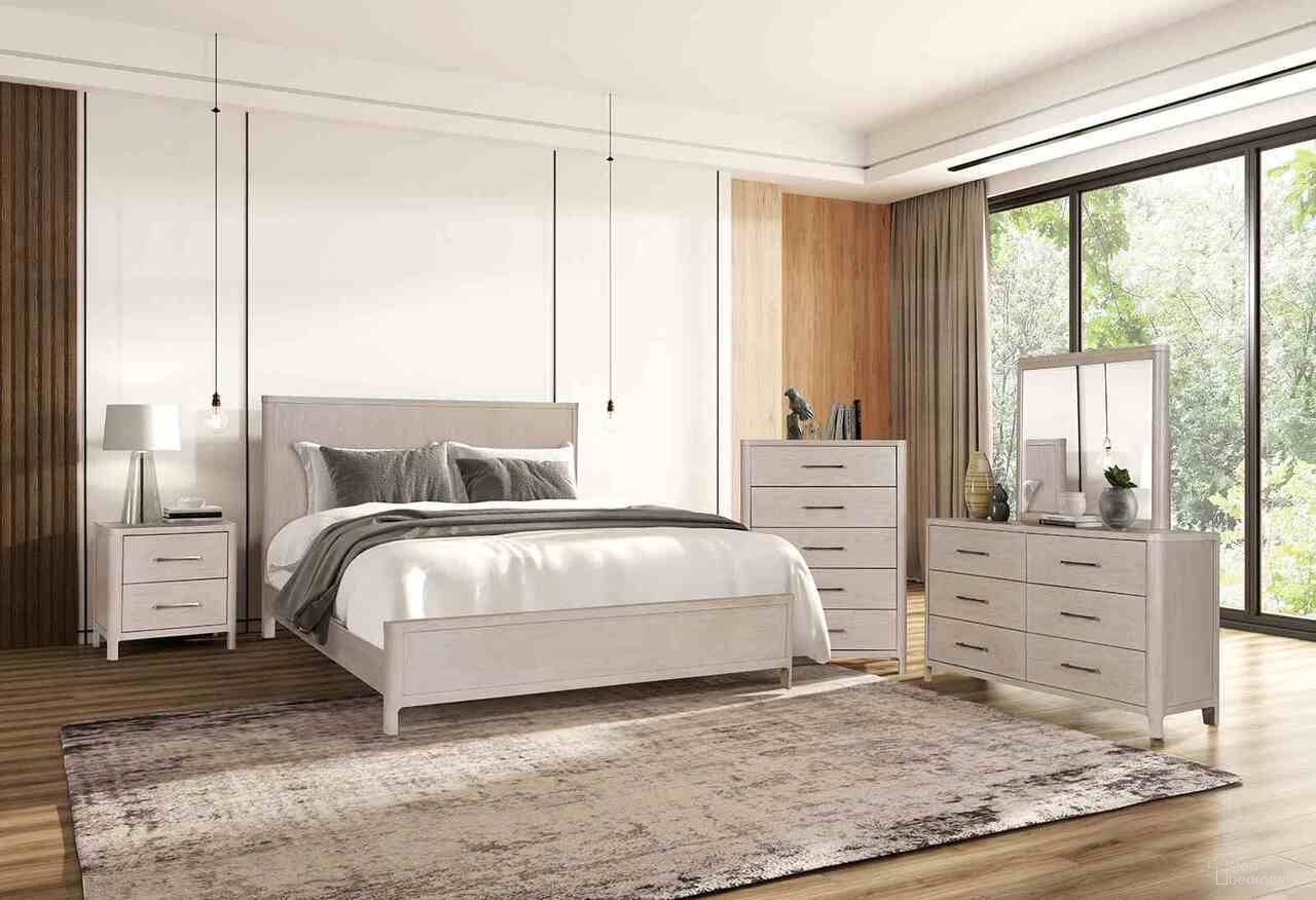 The appearance of Fareham Panel Bedroom Set In Oak designed by Furniture of America in the modern / contemporary interior design. This oak piece of furniture  was selected by 1StopBedrooms from Fareham Collection to add a touch of cosiness and style into your home. Sku: FM79013AK-Q-FB;FM79013AK-Q-HB;FM79013AK-R;FM79013AK-N. Bed Size: King. Material: Engineered Wood.