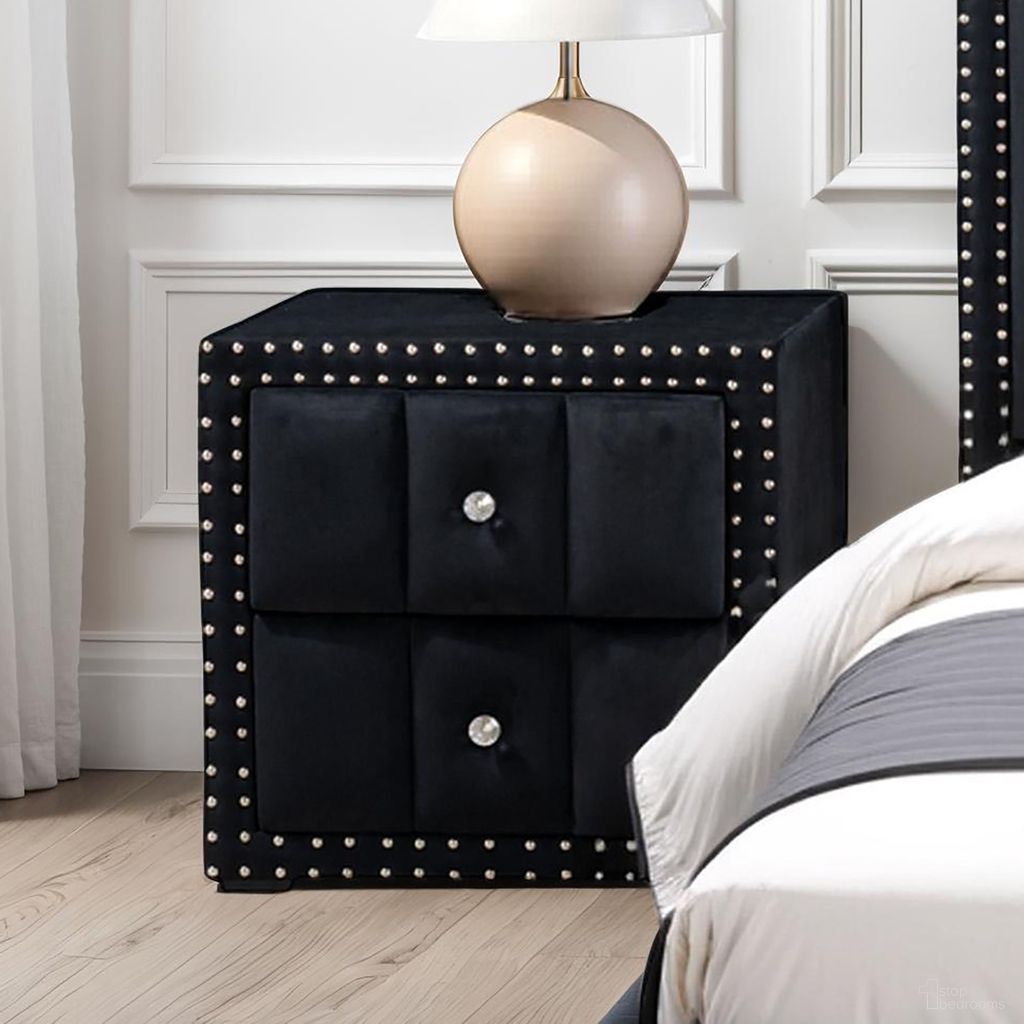 The appearance of Farese Nightstand In Black designed by Furniture of America in the modern / contemporary interior design. This black piece of furniture was selected by 1StopBedrooms from Farese Collection to add a touch of cosiness and style into your home. Sku: SL7001BK-N. Material: Solid Wood.