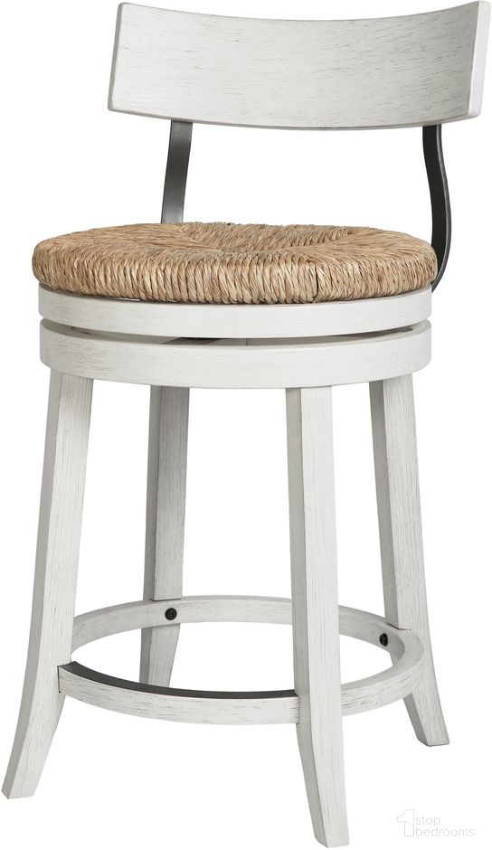 The appearance of Farmhouse 26 Inch Wood Counter-Height Barstool with Natural Seagrass Seat In Reclaimed White designed by New Ridge Home Goods in the country / farmhouse interior design. This reclaimed white piece of furniture was selected by 1StopBedrooms from Farmhouse Collection to add a touch of cosiness and style into your home. Sku: NR105402-GCS-RW. Material: Wood.
