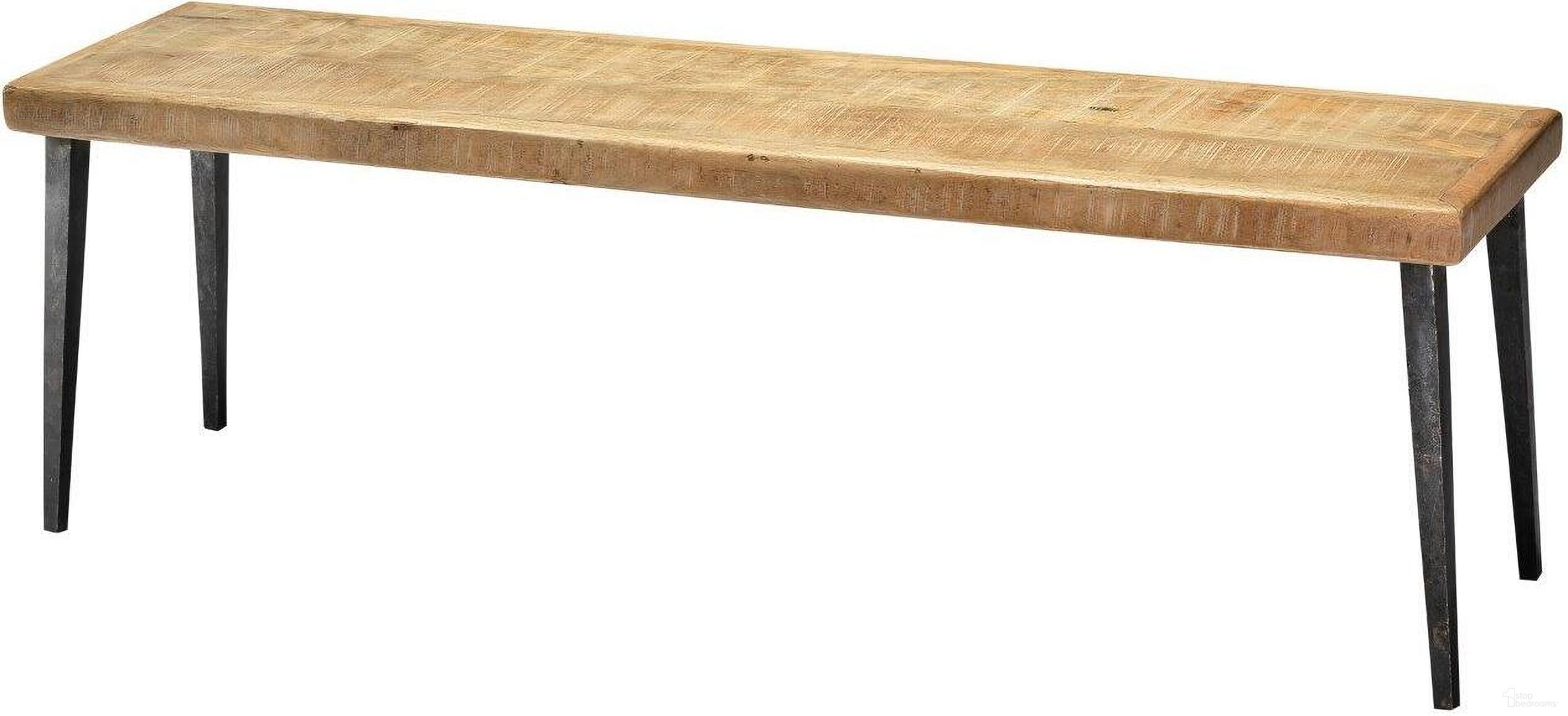 The appearance of Farmhouse Bench designed by Jamie Young Company in the traditional interior design. This natural wood piece of furniture  was selected by 1StopBedrooms from Farmhouse Collection to add a touch of cosiness and style into your home. Sku: 20FARM-BENA. Material: Wood.