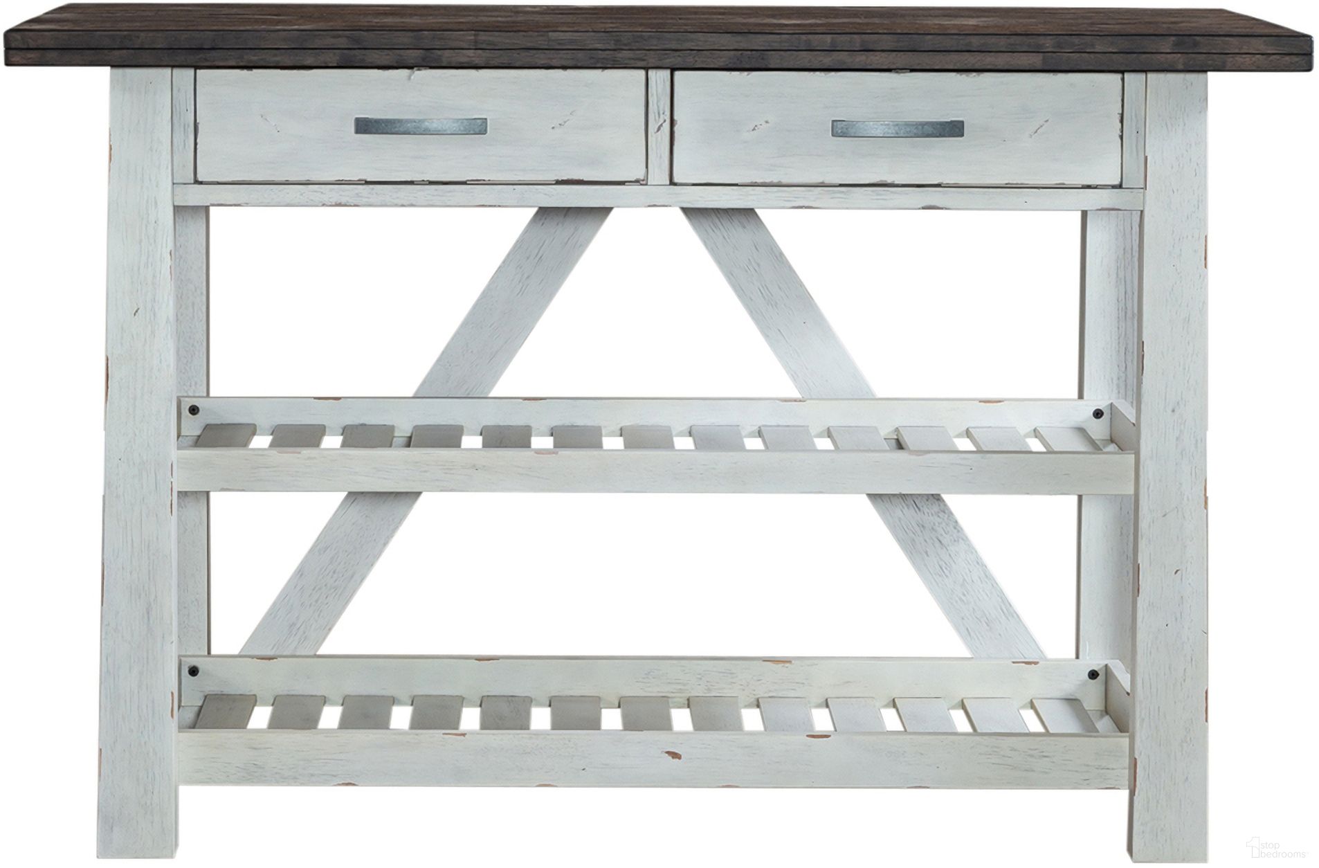 The appearance of Farmhouse Server designed by Liberty in the transitional interior design. This white piece of furniture  was selected by 1StopBedrooms from Farmhouse Collection to add a touch of cosiness and style into your home. Sku: 139WH-SR5536. Material: Rubberwood.
