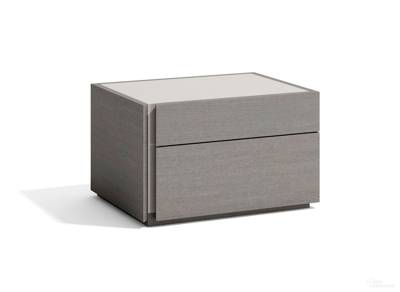 The appearance of Faro Grey Left Nightstand designed by J&M in the modern / contemporary interior design. This gray piece of furniture was selected by 1StopBedrooms from Faro Grey Collection to add a touch of cosiness and style into your home. Sku: 17868-NSL. Material: Wood Veneer.