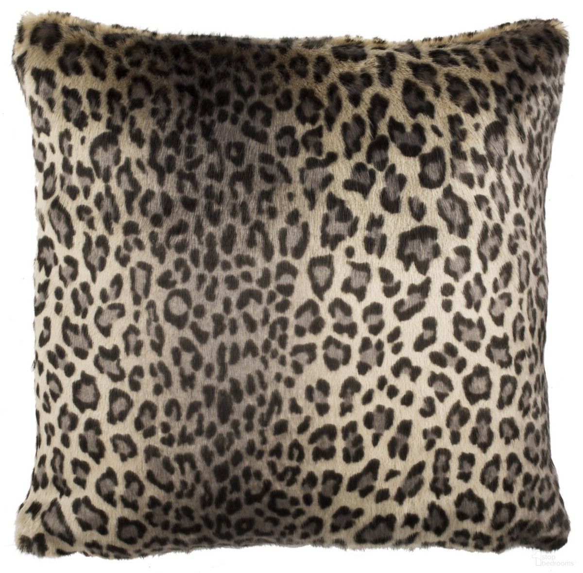 Faux Black Leopard Pillow