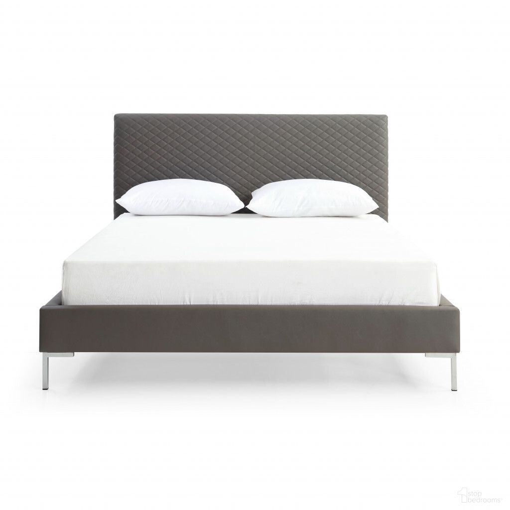The appearance of Faux Leather Queen Bed Frame In Dark Gray designed by Homeroots in the modern / contemporary interior design. This dark gray piece of furniture was selected by 1StopBedrooms from to add a touch of cosiness and style into your home. Sku: 486089. Material: Faux Leather. Bed Size: Queen.