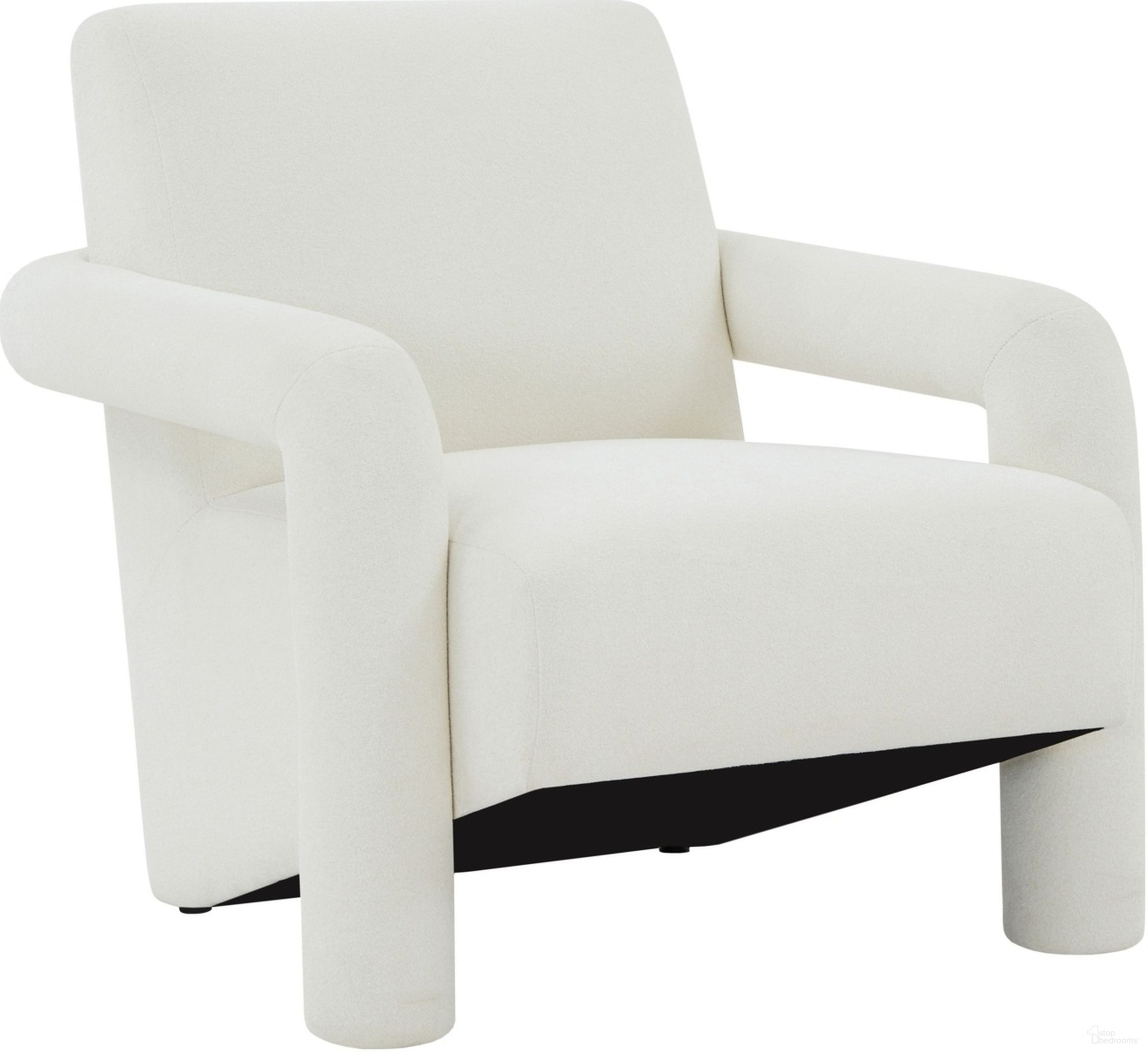 The appearance of Faylin Boucle Accent Chair In Ivory designed by Safavieh Couture in the modern / contemporary interior design. This ivory piece of furniture  was selected by 1StopBedrooms from Faylin Collection to add a touch of cosiness and style into your home. Sku: SFV5134A. Material: Boucle.