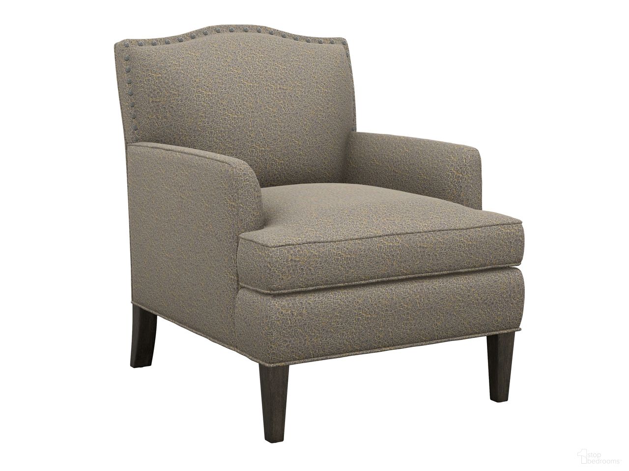 The appearance of Featured Upholstery Walton Chair In Gray designed by Lexington in the transitional interior design. This gray piece of furniture was selected by 1StopBedrooms from Featured Upholstery Collection to add a touch of cosiness and style into your home. Sku: 7982-11-72. Material: Fabric. Chair Type: Arm Chair.