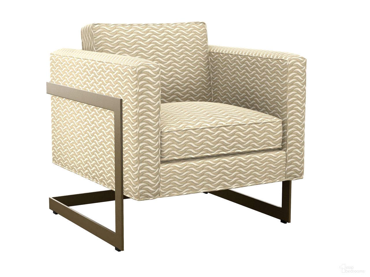 The appearance of Featured Upholstery Winthrop Chair In Beige designed by Lexington in the modern / contemporary interior design. This beige piece of furniture  was selected by 1StopBedrooms from Featured Upholstery Collection to add a touch of cosiness and style into your home. Sku: 1924-11-73. Material: Fabric.